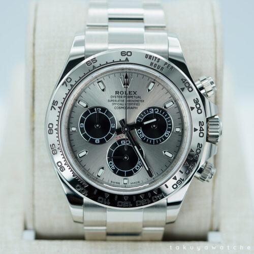 Rolex 116509 COSMOGRAPH DAYTONA WHITE GOLD SILVER DIAL 2022 WARRANTY FULL SET