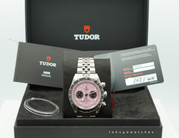 BRAND NEW Tudor 79360N BLACK BAY CHRONOGRAPH PINK DIAL 2025 FULL SET - Image 2