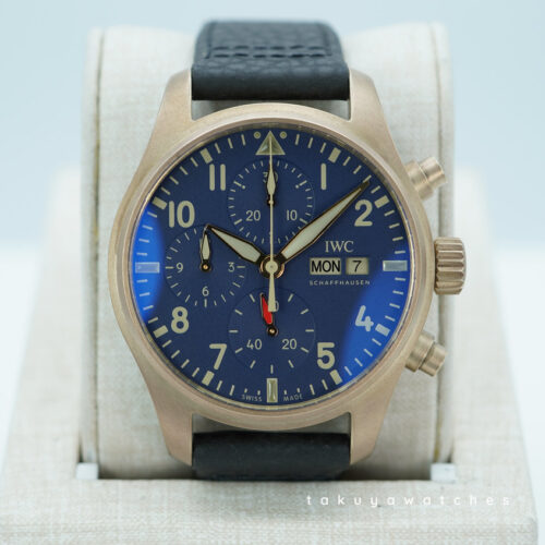 IWC IW388109 PILOT CHRONOGRAPH BRONZE BLUE DIAL 41MM 2022 WARRANTY FULL SET