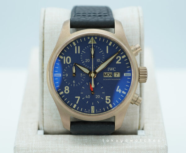 IWC IW388109 PILOT CHRONOGRAPH BRONZE BLUE DIAL 41MM 2022 WARRANTY FULL SET