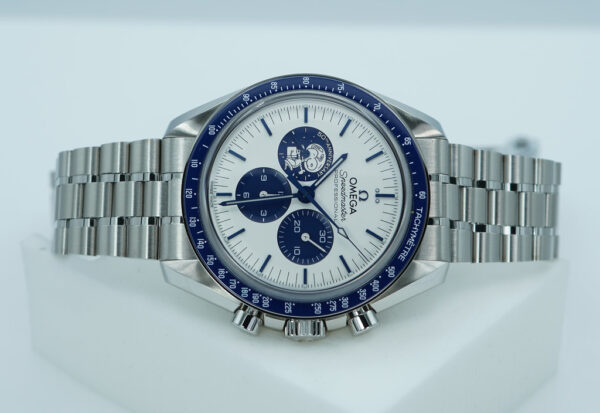 Omega SPEEDMASTER SILVER SNOOPY AWARD 50TH ANNIVERSARY EXTRA 3861 BRACELET FULL SET - Image 9