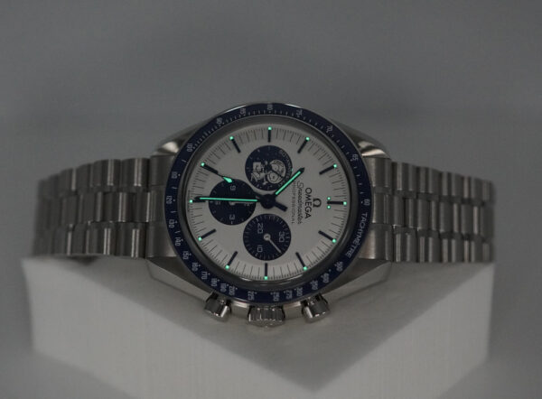 Omega SPEEDMASTER SILVER SNOOPY AWARD 50TH ANNIVERSARY EXTRA 3861 BRACELET FULL SET - Image 11