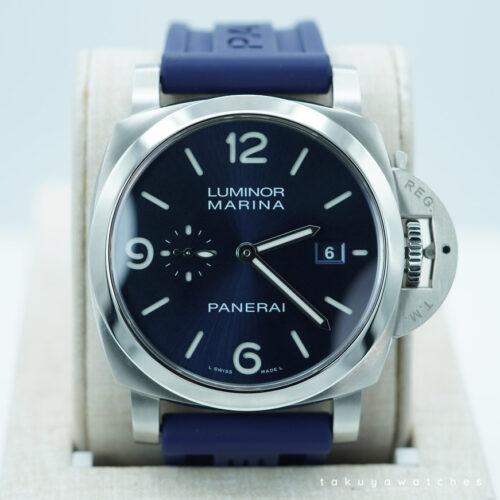 PANERAI Pam 3313 LUMINOR MARINA STEEL BLUE DIAL 2025 WARRANTY FULL SET