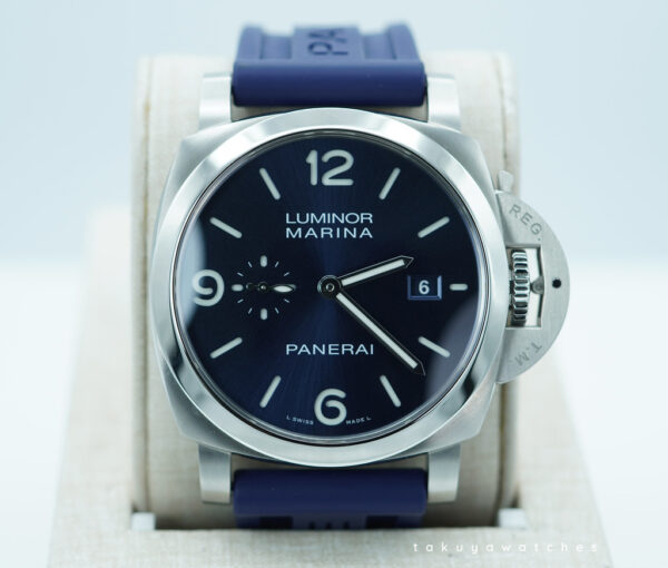 PANERAI Pam 3313 LUMINOR MARINA STEEL BLUE DIAL 2025 WARRANTY FULL SET