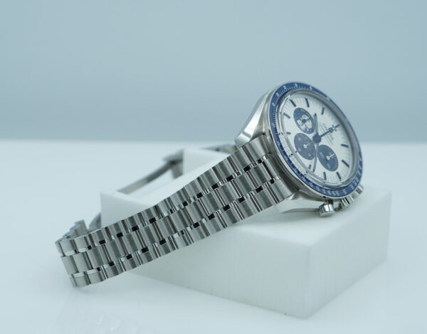 Omega SPEEDMASTER SILVER SNOOPY AWARD 50TH ANNIVERSARY EXTRA 3861 BRACELET FULL SET - Image 5