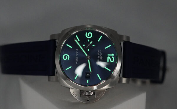 PANERAI Pam 3313 LUMINOR MARINA STEEL BLUE DIAL 2025 WARRANTY FULL SET - Image 11
