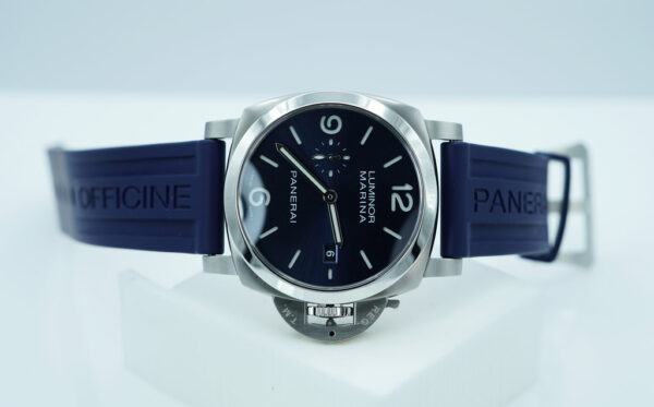 PANERAI Pam 3313 LUMINOR MARINA STEEL BLUE DIAL 2025 WARRANTY FULL SET - Image 9