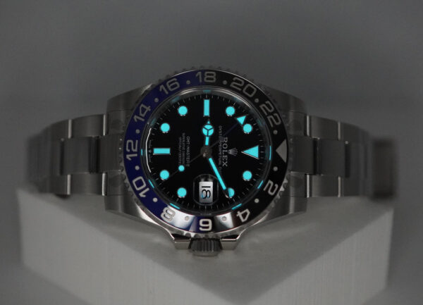 Rolex 126710BLNR GMT MASTER 2 BLACK BLUE BEZEL NEW MODEL 2023 WARRANTY FULL SET - Image 11