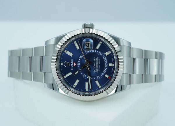 Rolex 326934 SKY-DWELLER BLUE DIAL OYSTER BAND 2023 WARRANTY FULL SET - Image 10