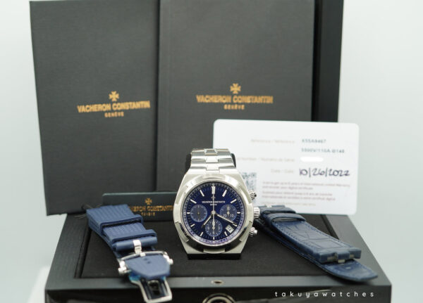 Vacheron CONSTANTIN OVERSEAS CHRONOGRAPH 5500V BLUE DIAL 2022 FULL SET - Image 2