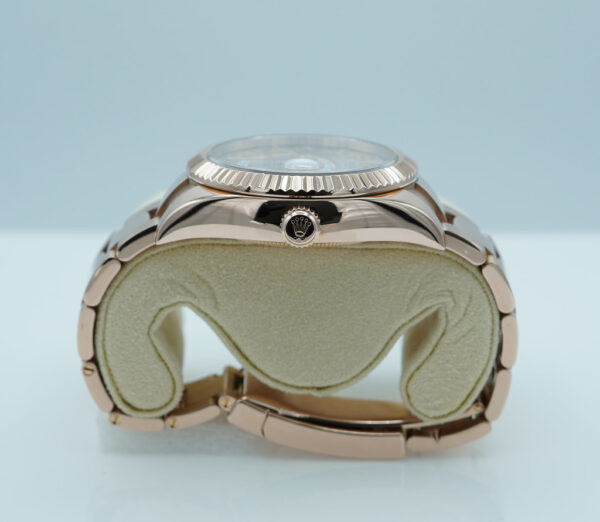 Rolex 326935 SKY-DWELLER 18K ROSE GOLD SUNDUST ROMAN DIAL BOXES PAPERS - Image 3