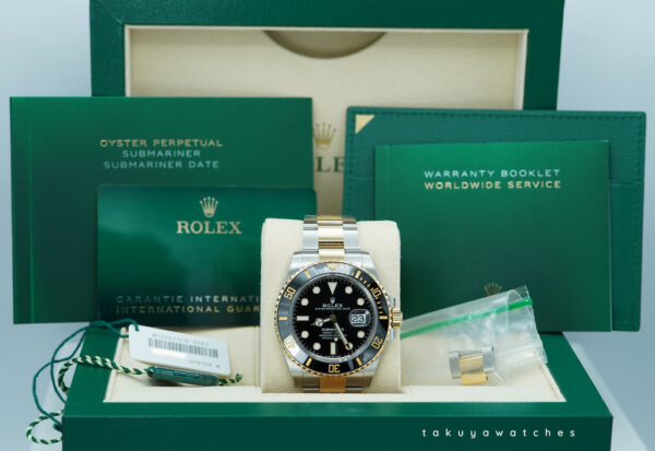 Rolex 126613LN SUBMARINER YELLOW GOLD STEEL BLACK DIAL 2020 FULL SET - Image 2