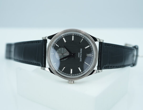 Patek PHILIPPE 6119G WHITE GOLD CALATRAVA CLOUS DE PARIS 2023 FULL SET - Image 9