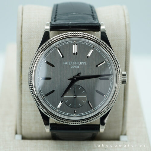 Patek PHILIPPE 6119G WHITE GOLD CALATRAVA CLOUS DE PARIS 2023 FULL SET