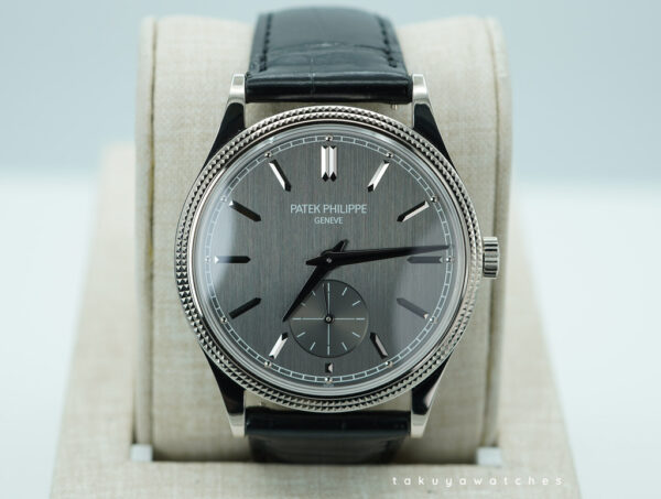 Patek PHILIPPE 6119G WHITE GOLD CALATRAVA CLOUS DE PARIS 2023 FULL SET