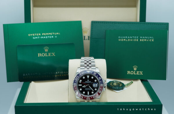 BRAND NEW Rolex 126710BLRO PEPSI GMT MASTER II RED BLUE JUBILEE BAND 2025 FULL SET - Image 2