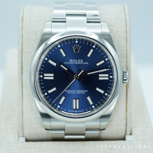 Rolex 124300 OYSTER PERPETUAL 41 BLUE DIAL 2025 WARRANTY FULL SET