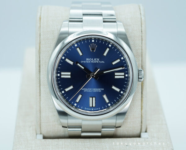 Rolex 124300 OYSTER PERPETUAL 41 BLUE DIAL 2025 WARRANTY FULL SET