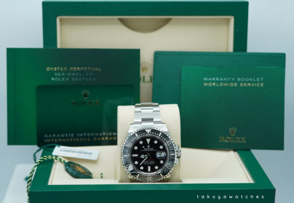 Rolex 126600 SEA-DWELLER 43 CYCLOPS RED TEXT 2022 WARRANTY FULL SET - Image 2