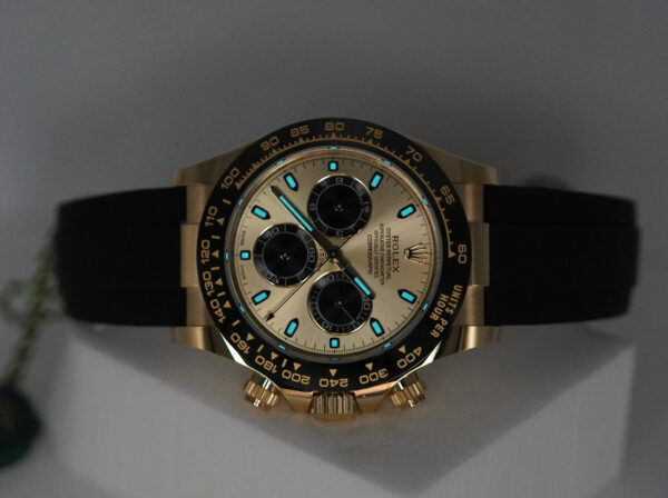 Rolex 116518LN DAYTONA PIKACHU 18K YELLOW GOLD OYSTERFLEX 2023 FULL SET - Image 11
