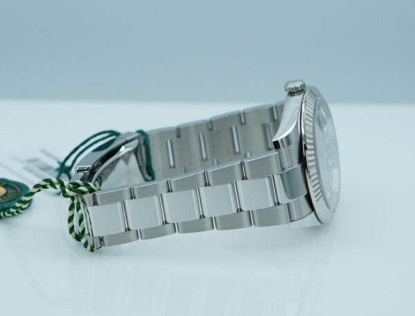 BRAND NEW Rolex 126334 DATEJUST 41 FLUTED BEZEL BLUE DIAMOND DIAL OYSTER BAND 2025 FULL SET - Image 6