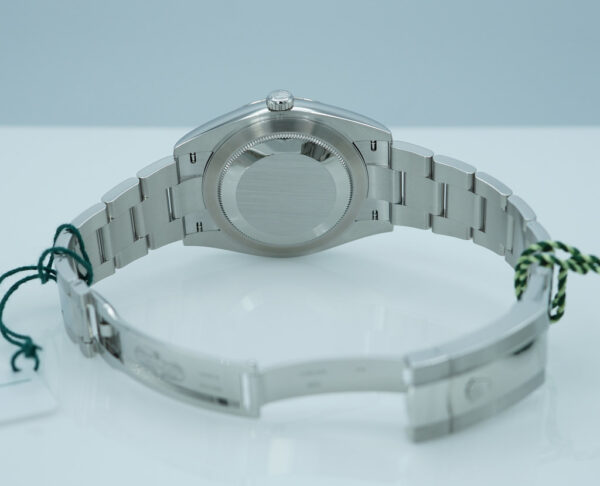 BRAND NEW Rolex 126334 DATEJUST 41 FLUTED BEZEL BLUE DIAMOND DIAL OYSTER BAND 2025 FULL SET - Image 8
