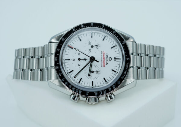 Omega SPEEDMASTER PROFESSIONAL MOONWATCH 3861 WHITE DIAL 2024 WARRANTY FULL SET - Image 9
