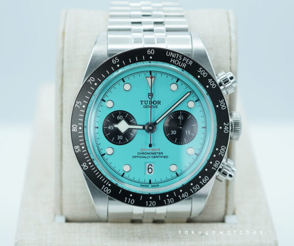Tudor 79360N BLACK BAY CHRONOGRAPH FLAMINGO BLUE DIAL 2025 FULL SET