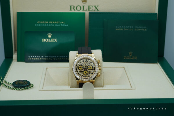 Rolex 116588TBR DAYTONA EYE OF THE TIGER 18K YELLOW GOLD 2024 WARRANTY FULL SET - Image 2