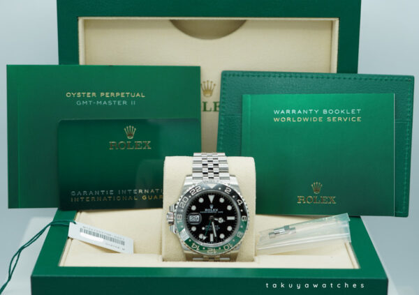 Rolex 126720VTNR GMT MASTER 2 LEFTY BLACK GREEN SPRITE JUBILEE 2023 FULL SET - Image 2