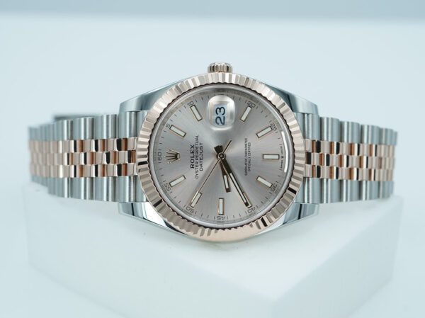 Rolex 126331 DATEJUST 41 ROSE GOLD STEEL SUNDUST DIAL JUBILEE BAND 2024 FULL SET - Image 10