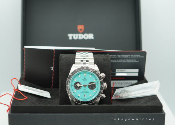 Tudor 79360N BLACK BAY CHRONOGRAPH FLAMINGO BLUE DIAL 2025 FULL SET - Image 2