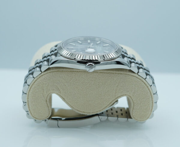 Rolex 126334 DATEJUST 41 FLUTED BEZEL SLATE DIAL JUBILEE BAND 2021 FULL SET - Image 4
