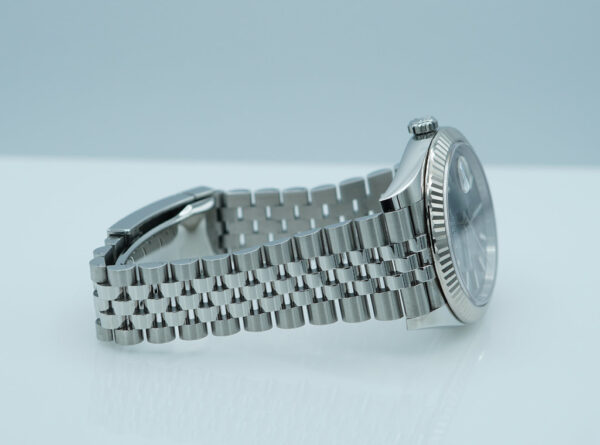 Rolex 126334 DATEJUST 41 FLUTED BEZEL SLATE DIAL JUBILEE BAND 2021 FULL SET - Image 5