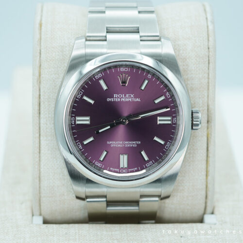 Rolex 116000 OYSTER PERPETUAL 36 GRAPE PURPLE DIAL 2020 BOXES PAPERS
