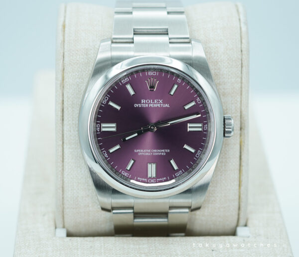 Rolex 116000 OYSTER PERPETUAL 36 GRAPE PURPLE DIAL 2020 BOXES PAPERS