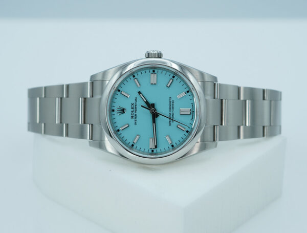 Rolex 126000 OYSTER PERPETUAL 36 TIFFANY TURQUOISE DIAL 2023 WARRANTY BOXES PAPERS - Image 10