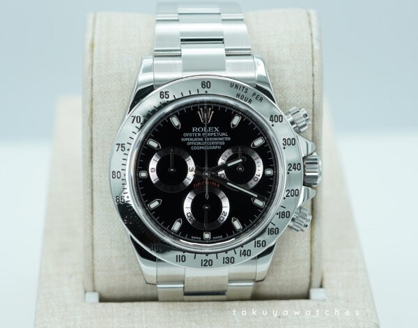 Rolex 116520 DAYTONA STAINLESS STEEL BLACK DIAL RSC SERVICED WARRANTY FULL SET