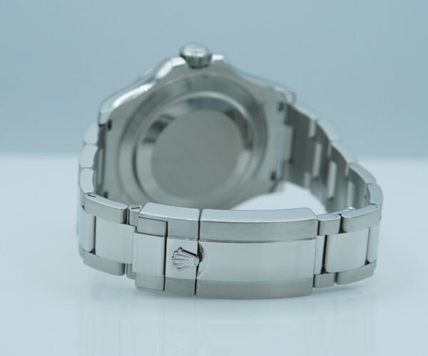 Rolex 116622 YACHTMASTER STAINLESS STEEL PLATINUM BEZEL BLUE DIAL FULL SET - Image 7