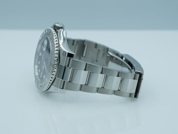 Rolex 116622 YACHTMASTER STAINLESS STEEL PLATINUM BEZEL BLUE DIAL FULL SET - Image 6