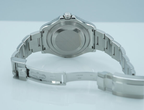 Rolex 116622 YACHTMASTER STAINLESS STEEL PLATINUM BEZEL BLUE DIAL FULL SET - Image 8