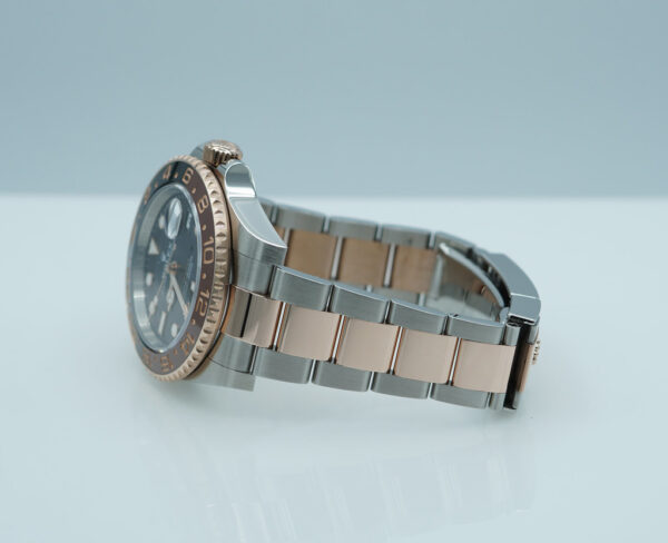 Rolex 126711CHNR GMT MASTER II ROOTBEER ROSE GOLD STEEL 2024 WARRANTY FULL SET - Image 6