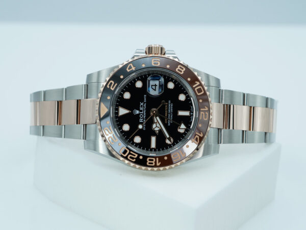 Rolex 126711CHNR GMT MASTER II ROOTBEER ROSE GOLD STEEL 2024 WARRANTY FULL SET - Image 10