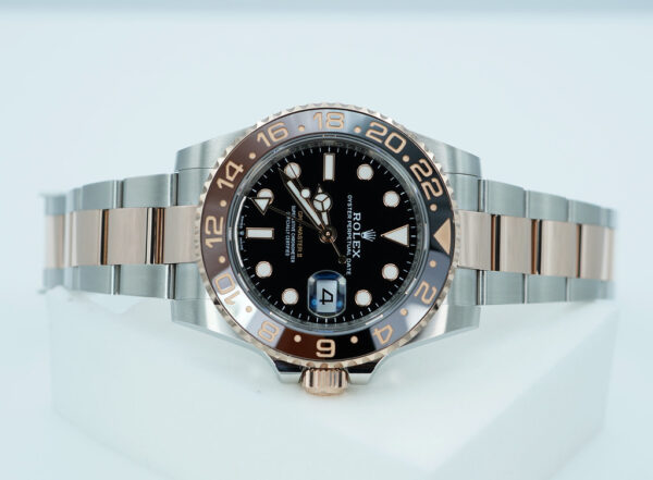 Rolex 126711CHNR GMT MASTER II ROOTBEER ROSE GOLD STEEL 2024 WARRANTY FULL SET - Image 9