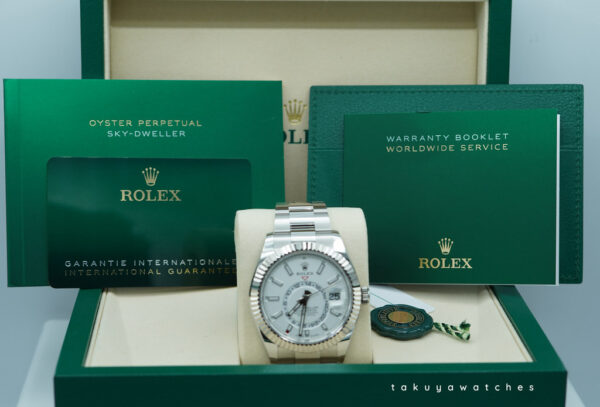 BRAND NEW Rolex 336934 SKY-DWELLER WHITE DIAL OYSTER BAND NEW MODEL 2025 FULL SET - Image 2