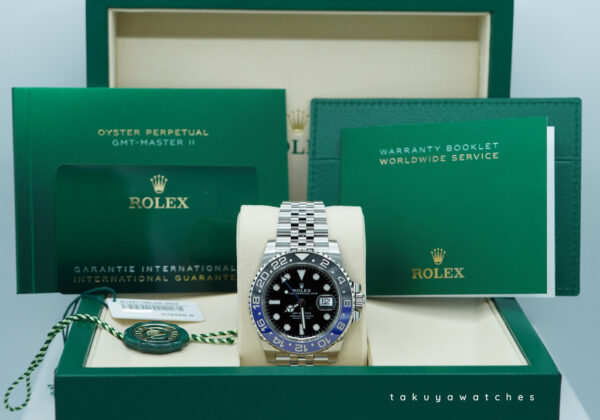 Rolex 126710BLNR GMT MASTER 2 BLACK BLUE BEZEL JUBILEE 2025 WARRANTY FULL SET - Image 2