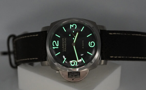 PANERAI Pam 368 LUMINOR 1950 LEFT-HANDED TITANIUM 8 DAYS LIMITED EDITION 1000 FULL SET - Image 11