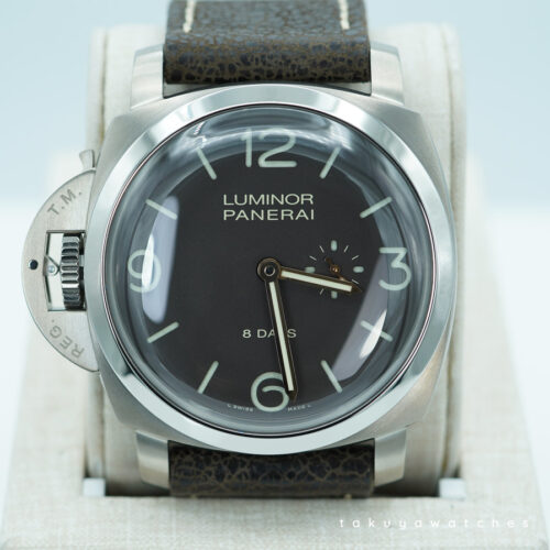 PANERAI Pam 368 LUMINOR 1950 LEFT-HANDED TITANIUM 8 DAYS LIMITED EDITION 1000 FULL SET
