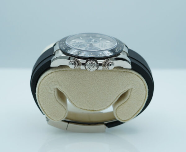 Rolex 116519LN DAYTONA 18K WHITE GOLD OYSTERFLEX STEEL DIAL 2021 WARRANTY FULL SET - Image 3