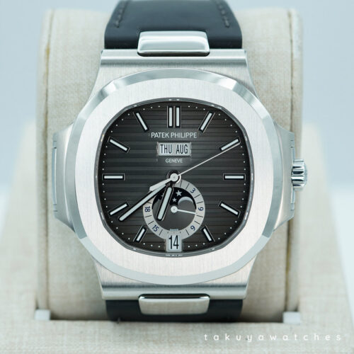 Patek PHILIPPE 5726A NAUTILUS STAINLESS STEEL ANNUAL CALENDAR GREY DIAL 2021 FULL SET
